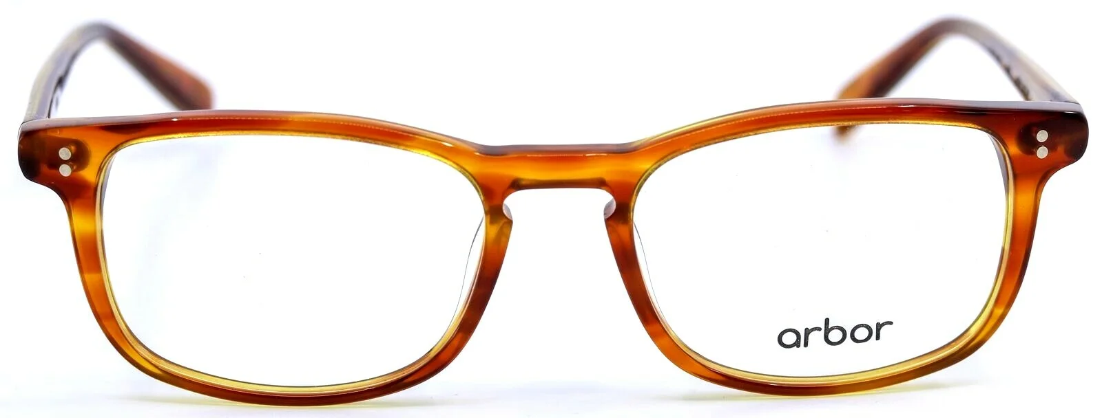 Arbor Birch Amber Tortoise Rectangular Full Rim Eyeglasses 50-18-145 B:36 2