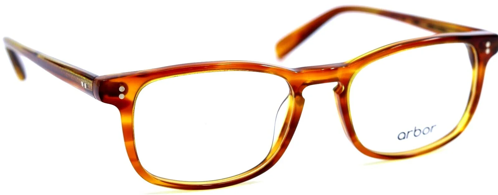 Arbor Birch Amber Tortoise Rectangular Full Rim Eyeglasses 50-18-145 B:36 3