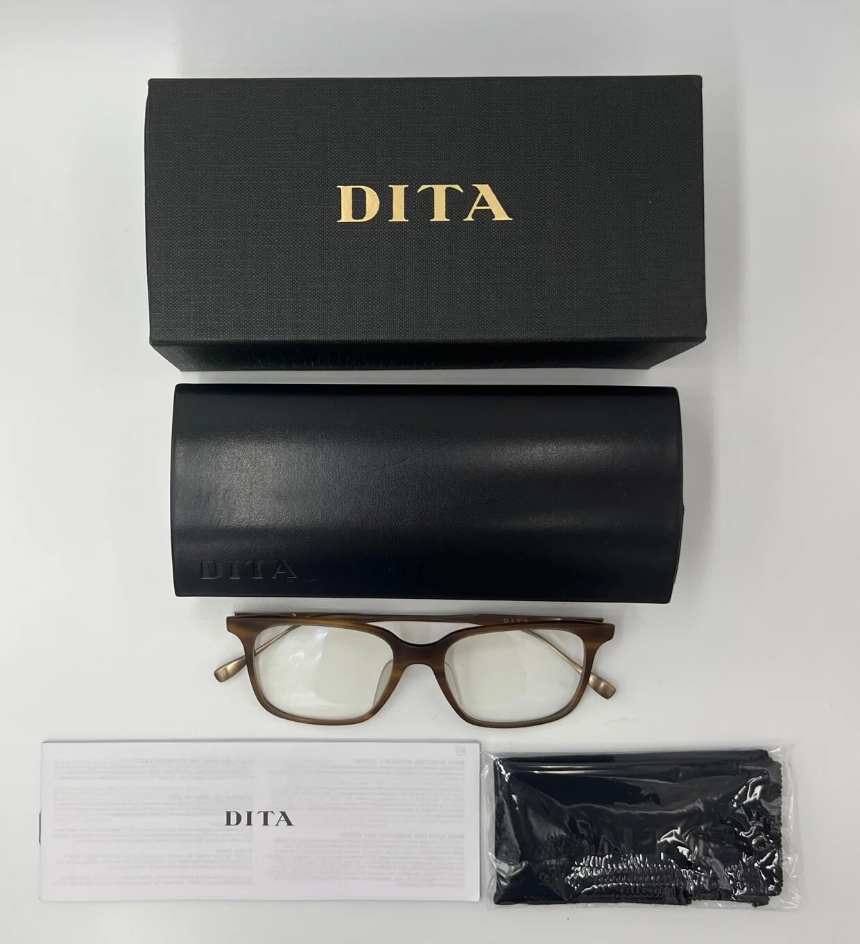 Authentic DITA Birch DRX-2074-B-AMB-GLD-53 Eyeglasses 53 mm - New - (40-6) 2