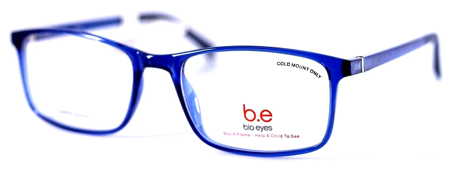 BIO.EYES BE28 BIRCH LTBLU Light Blue Rectangular Mens Eyeglasses 54-18-140