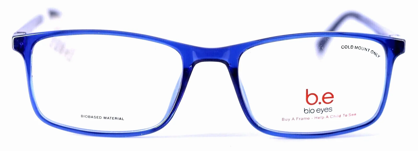 BIO.EYES BE28 BIRCH LTBLU Light Blue Rectangular Mens Eyeglasses 54-18-140 2